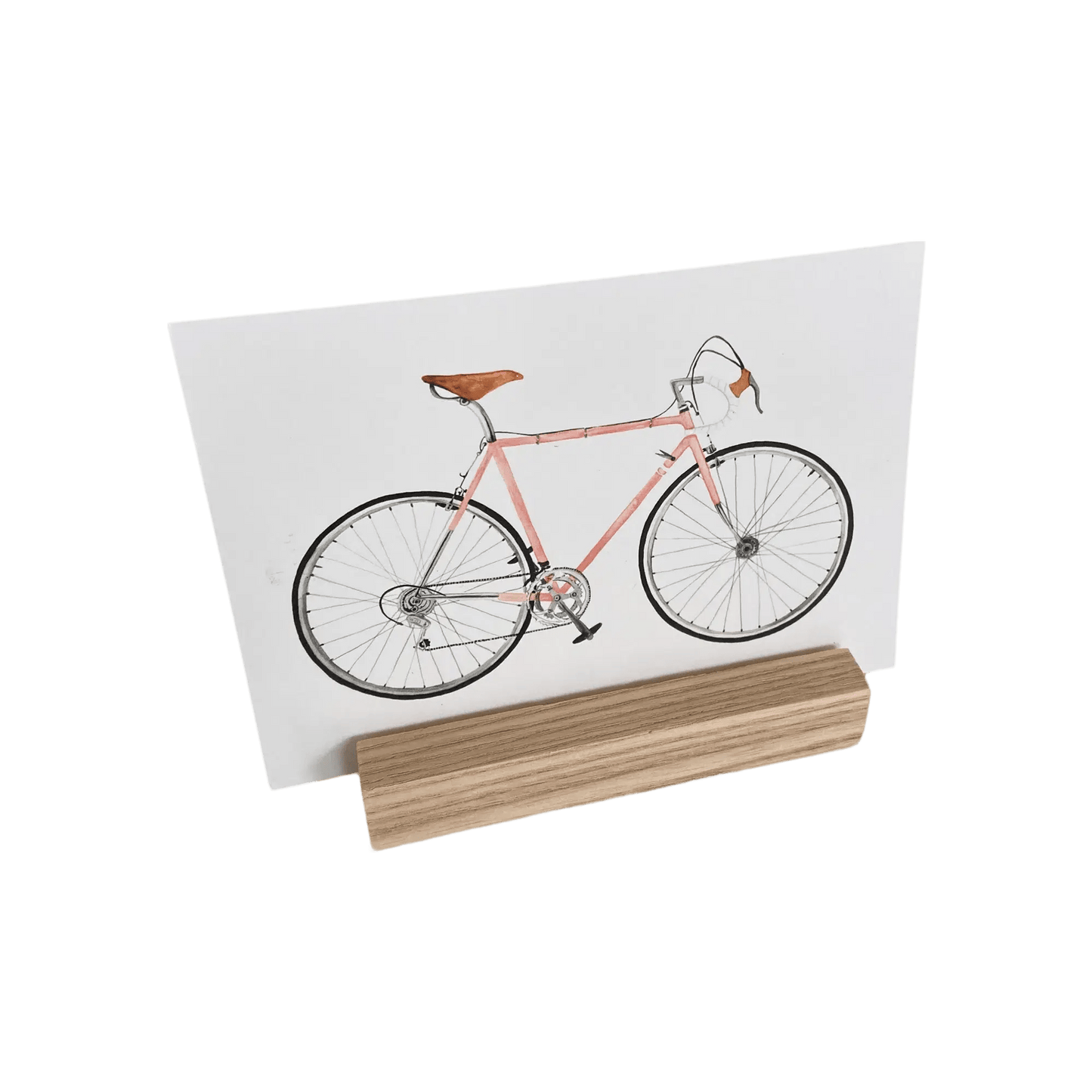 Fotohouder en kaartenhouder blokjes van hout