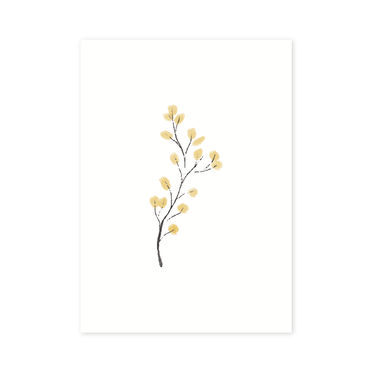 Bloesem bloemen kaart