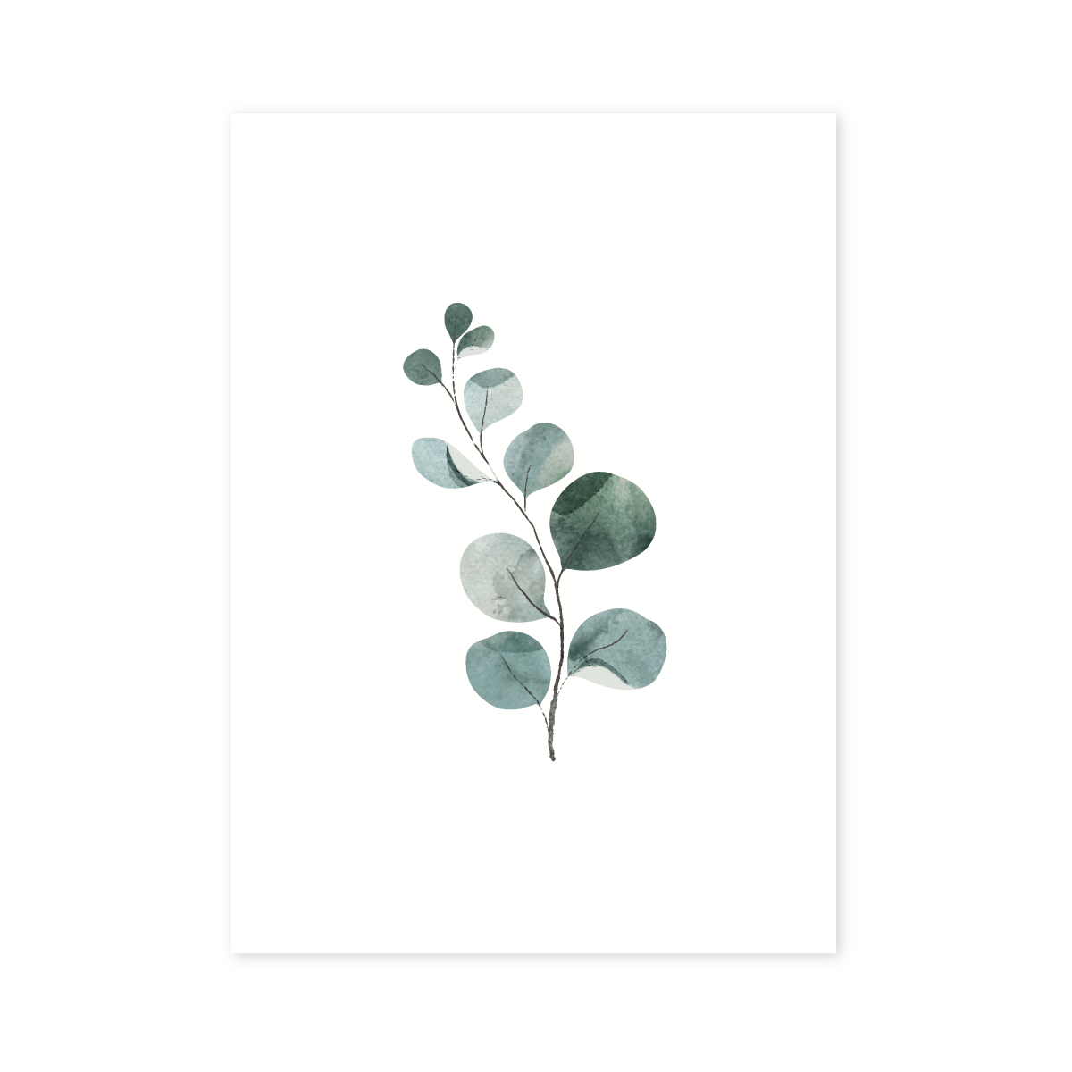 tak met blaadjes planten kaart