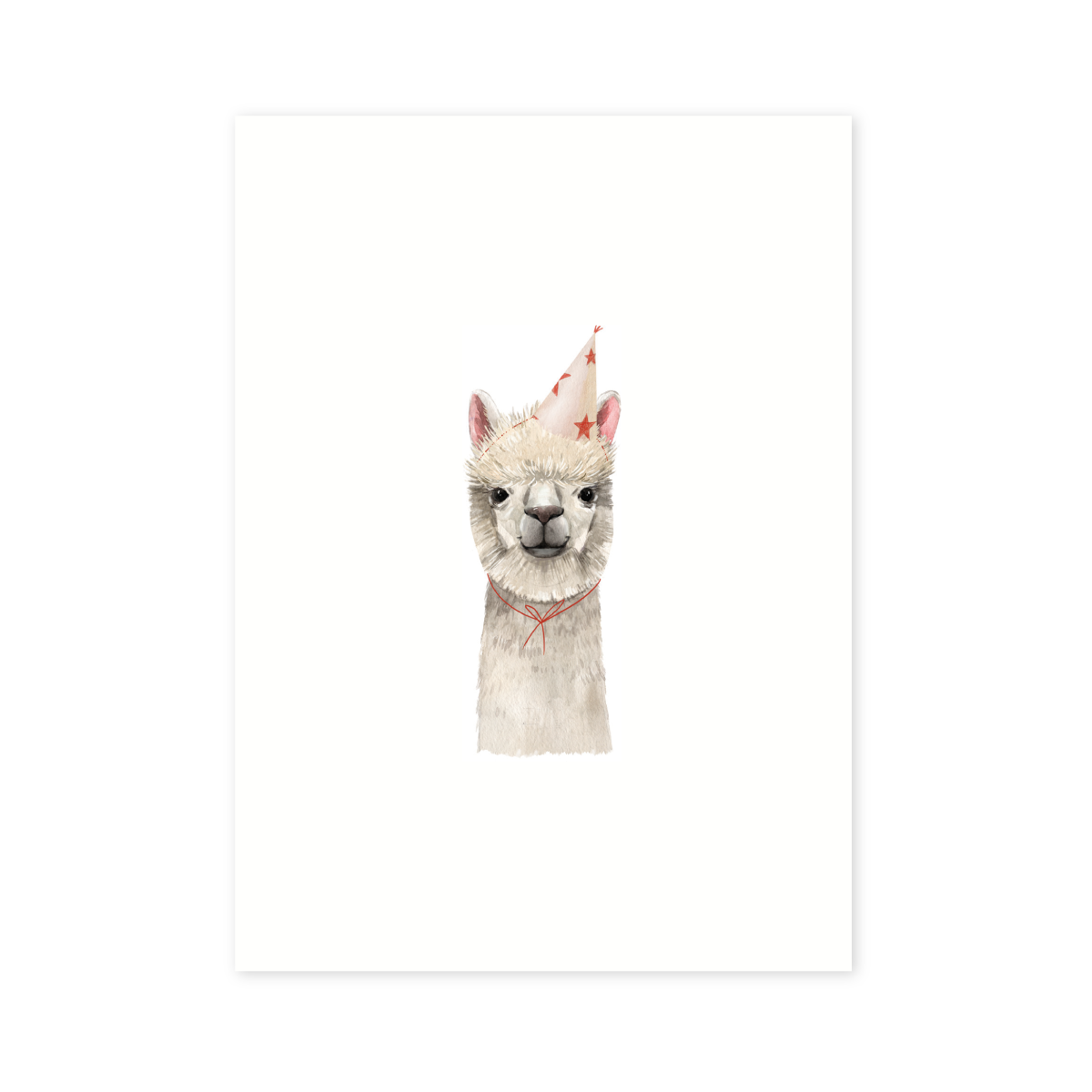 Verjaardagskaart lama alpaca