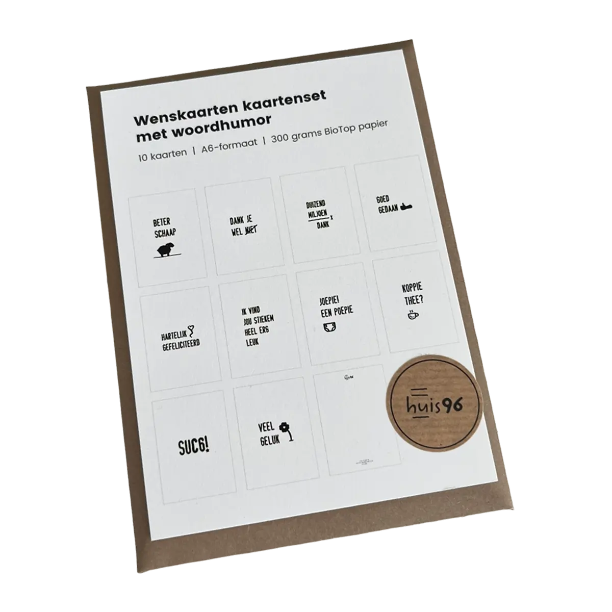 Wenskaarten woordhumor