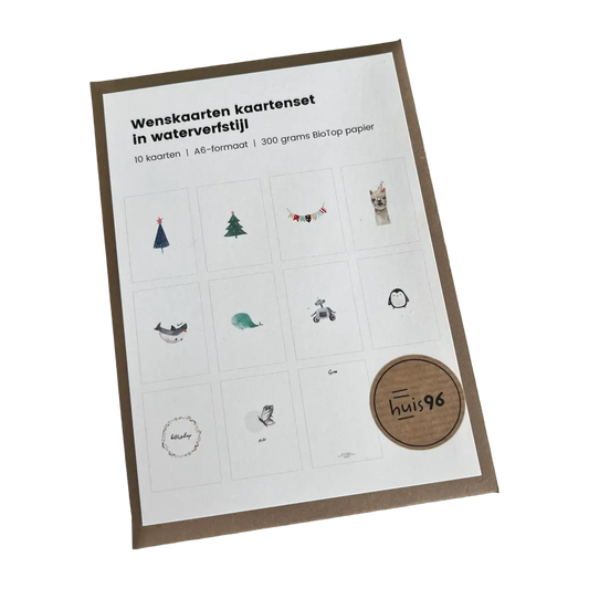 Wenskaarten aquarel waterverf